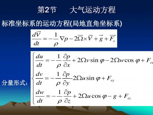 第一章_2大气运动方程