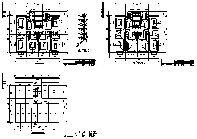 北方某多层住宅楼地暖设计施工CAD图