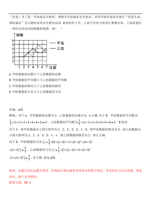 2024年高考倒计时每日一题数学推荐题 倒计时12天附答案