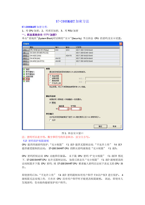 S7-200SMART加密方法