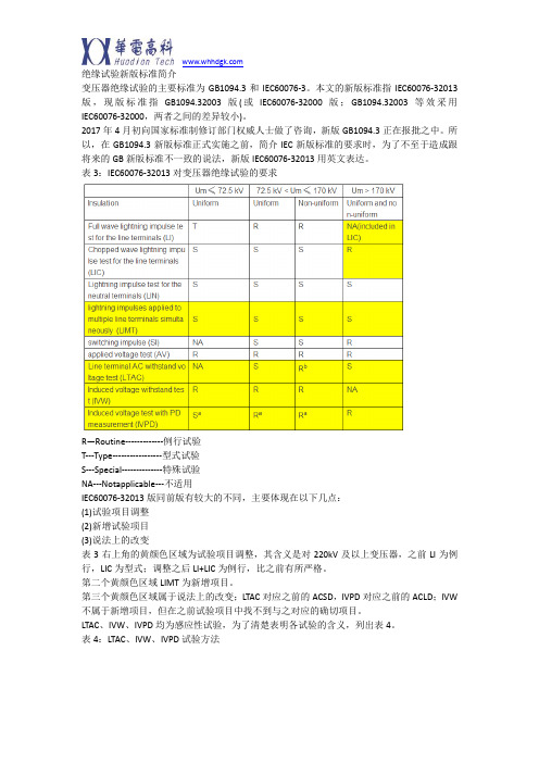 变压器试验技术简介