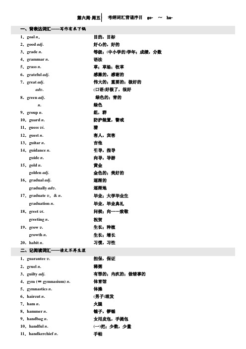 【学科精品】2020届人教版高考一轮复习作文专题之素养积累：6.doc