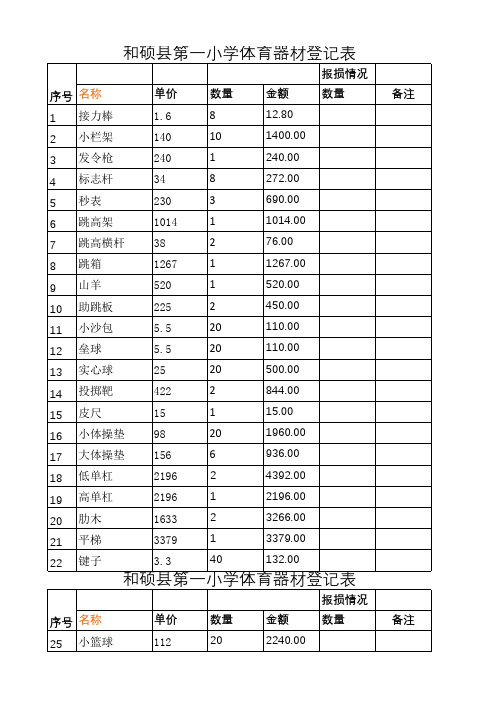 2017.9体育器材登记表