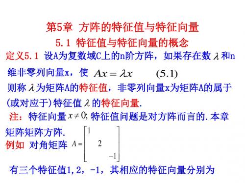 特征值与特征向量的概念