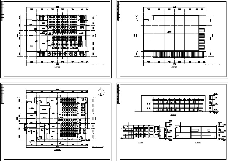 某市食堂建筑设计图方案施工图