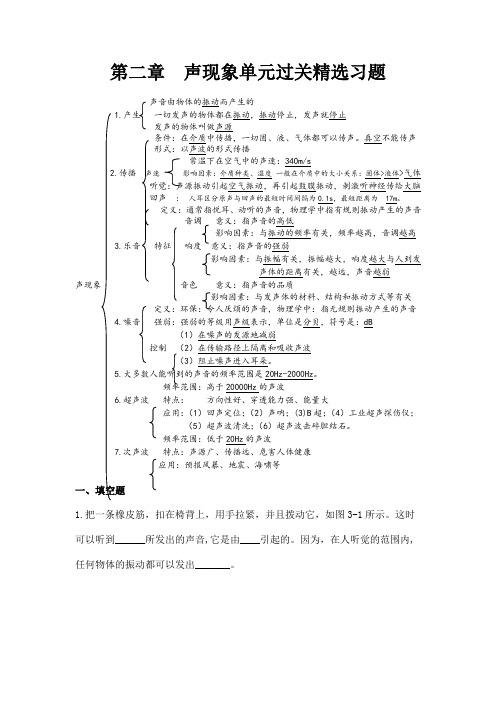 第二章声现象单元过关精选习题