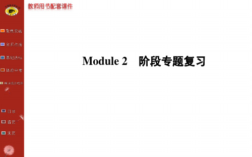 外研版九年级英语上册Module 2  阶段专题复习课件