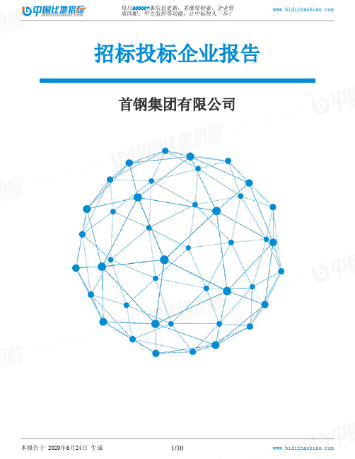 首钢集团有限公司-招投标数据分析报告