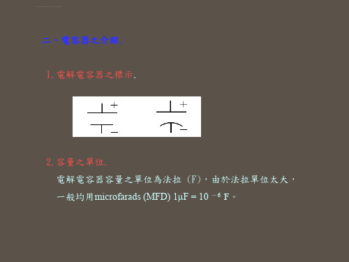 电解电容器之原理ppt课件.ppt