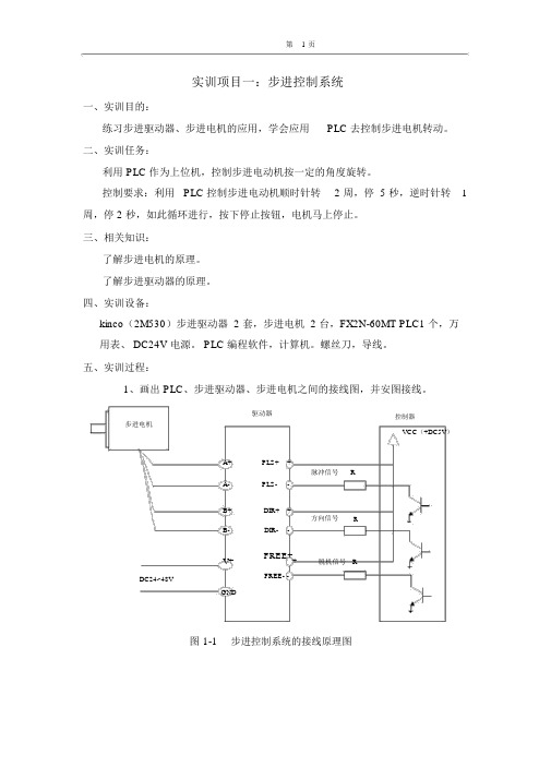 伺服实训指导书