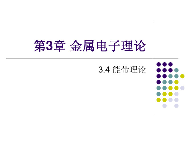 能带理论(准自由电子近似)-1