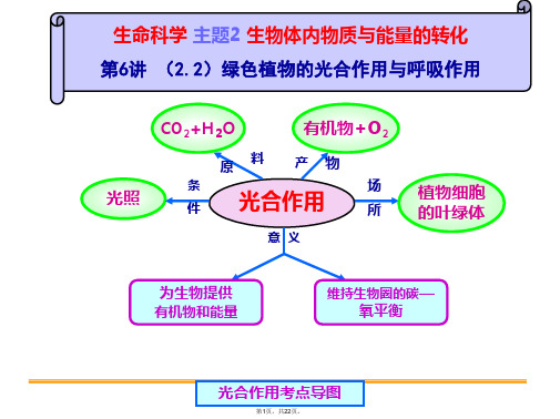 2016中考复习.植物的光合作用与呼吸作用