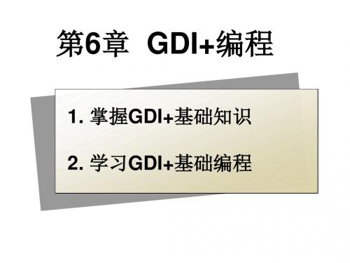 GDI+编程