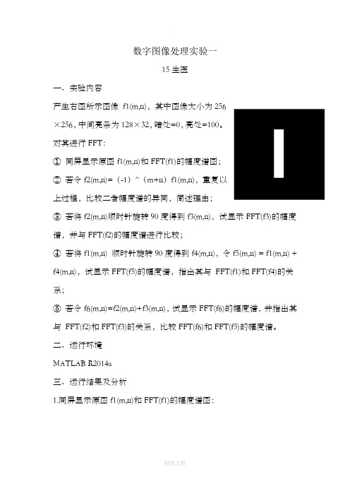数字图像处理-旋转与幅度谱(含MATLAB代码)