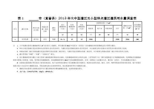 2013水资源公报 (1)