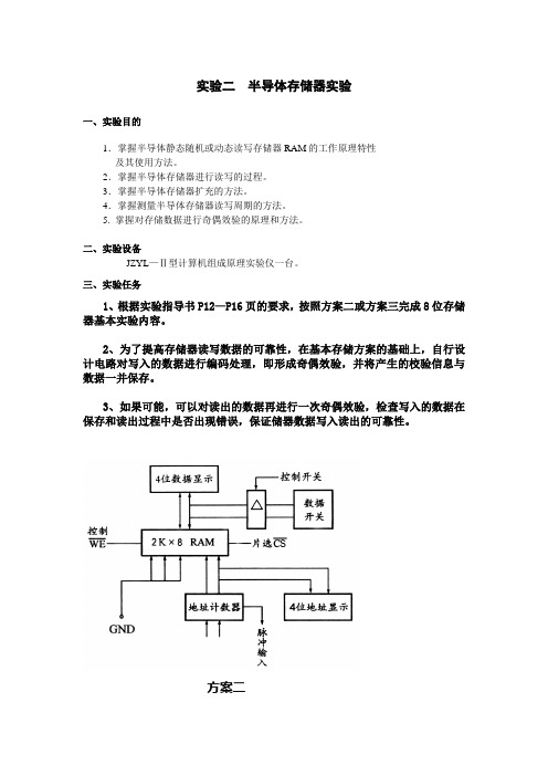 半导体存储器实验