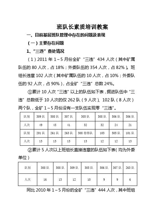 班队长素质培训课程(doc 23页)