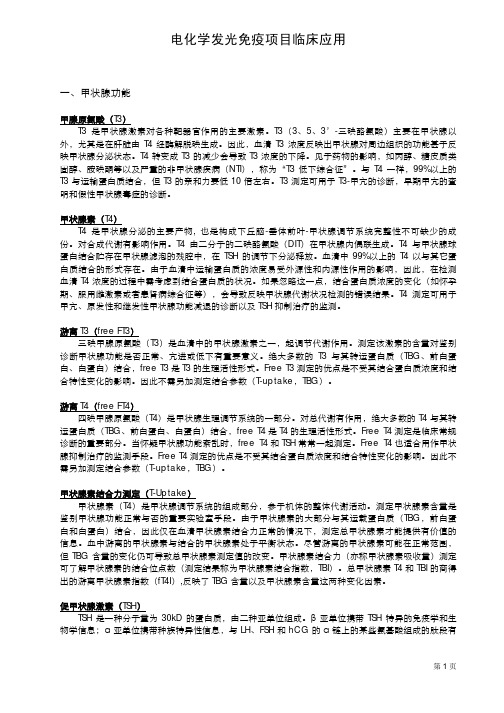 电化学发光项目临床意义_20110401