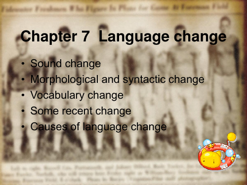 unit 7 Language change