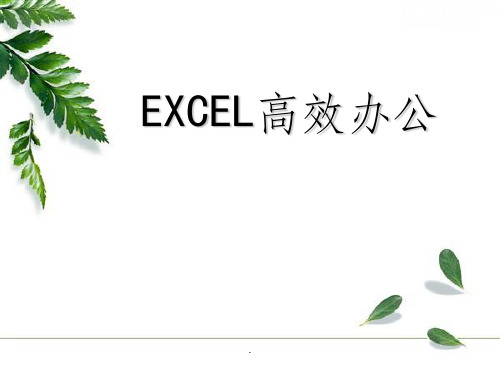 excel2010公式与函数ppt课件