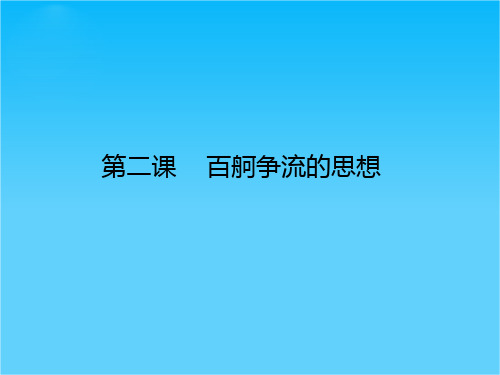 高考政治一轮复习课件生活与哲学1.2 百舸争流的思想