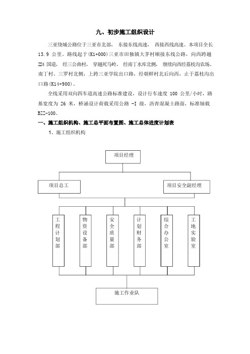 高速公路路面施工组织设计