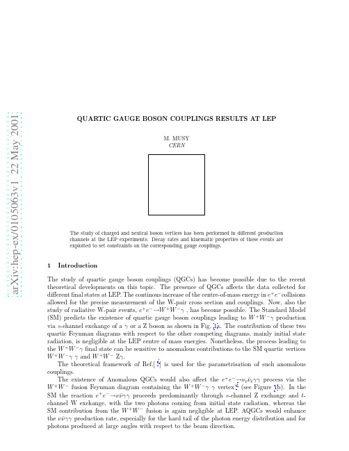 Quartic Gauge Boson Couplings Results at LEP