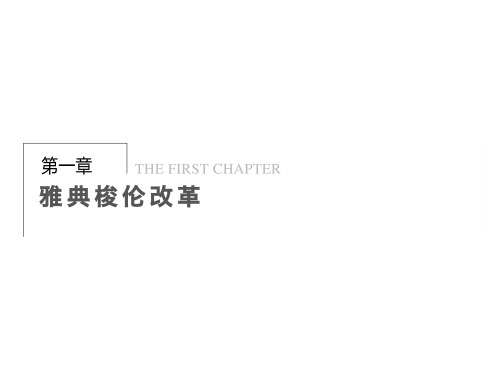 《梭伦改革前的雅典社会》课件