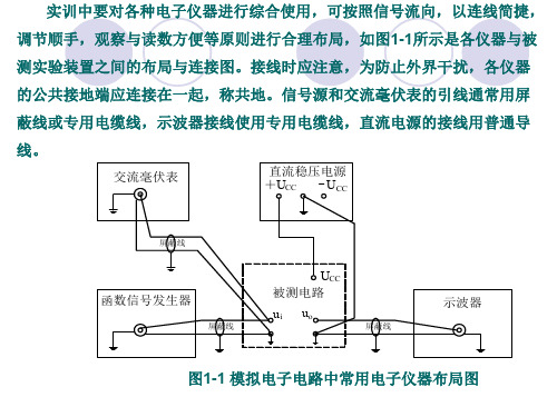 电子技术实训一常用电子仪器的使用