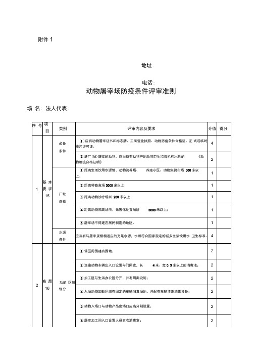 动物屠宰场防疫条件审查