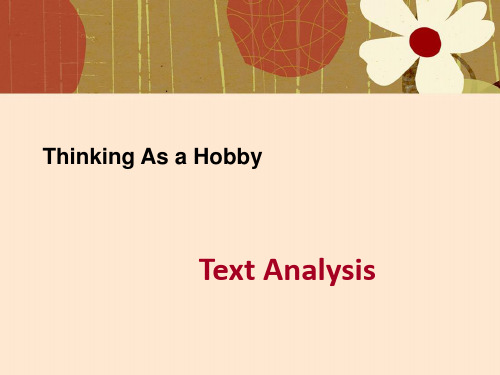 Thinking-As-a-Hobby(课文中英文对照版)汇编