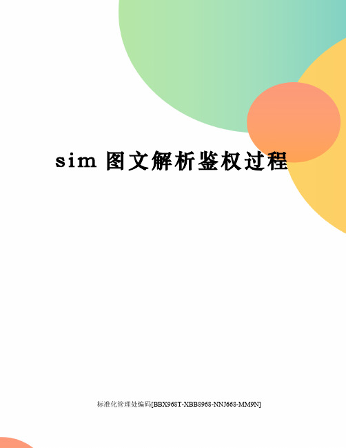 sim图文解析鉴权过程