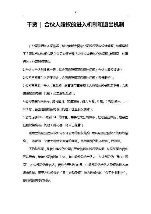 干货--合伙人股权的进入机制和退出机制-精选.pdf