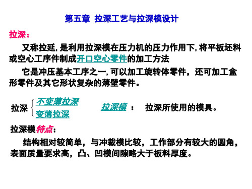 第一节 圆筒形零件拉深讲解