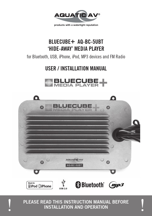 蓝立方+ AQ-BC-5UBT '隐藏在背后' 媒体播放器用户手册说明书