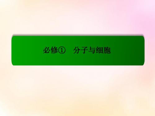 【名师一号 模块新课标】2016届高考生物总复习 1.2细胞中的元素及无机化合物课件 新人教版必修1