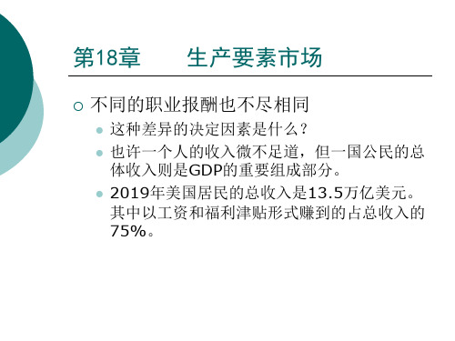 第18章生产要素市场-资料