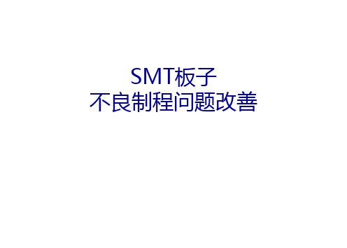 SMT板子不良改善报告