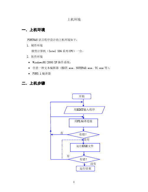 FORTRAN上机指导