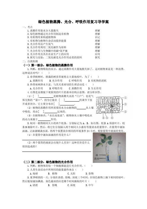 查玮三大作用导学案1