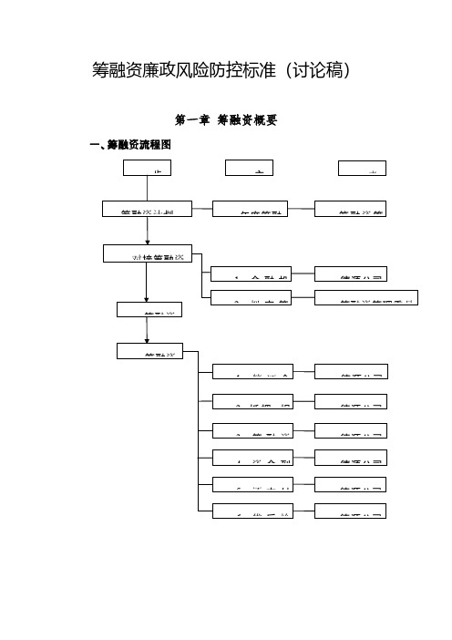 融资廉政风险防控标准