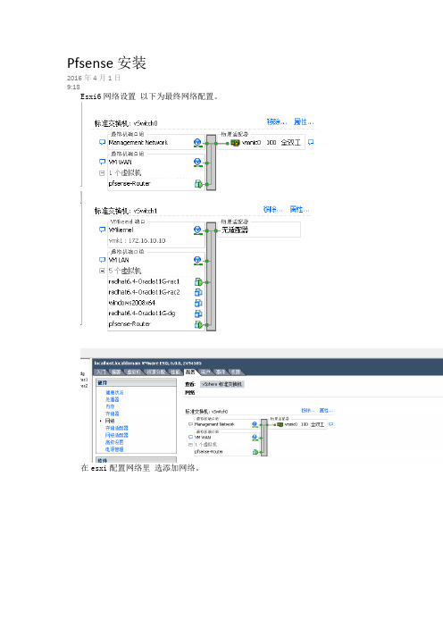 pfsense for esxi安装设置