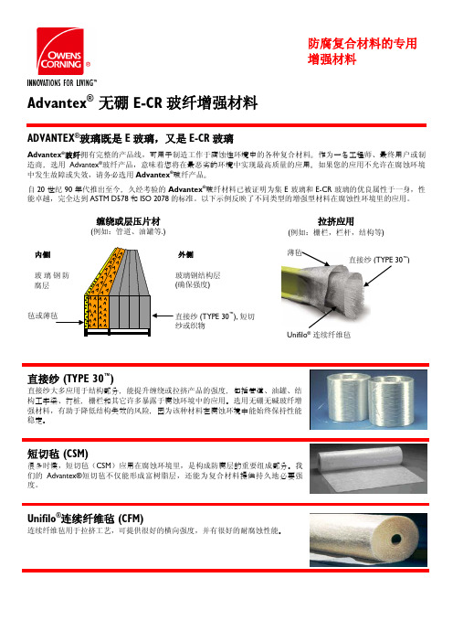 Advantex 无硼 E-CR 玻纤增强材料 - Composites  Owens