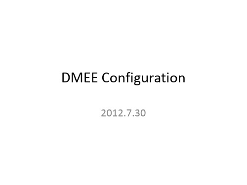 DMEE配置指南