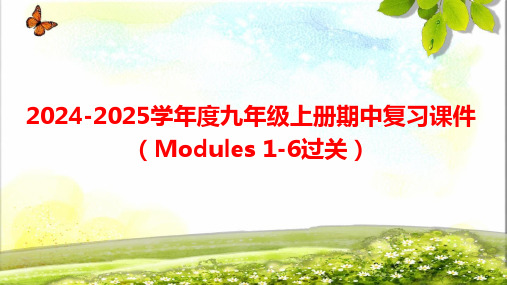 24-25上英语外研版九年级上册期中考试复习课件