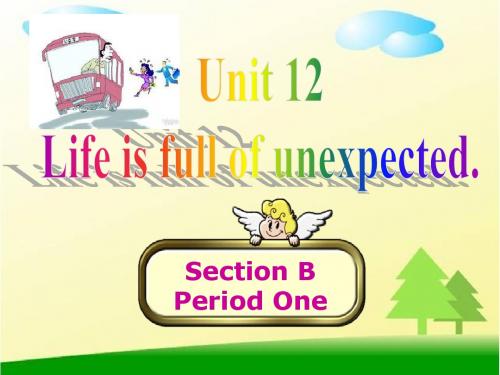 2016-2017年新人教版九年级英语Unit12_life_is_full_of_unexpected__sectionB1精品PPT课件