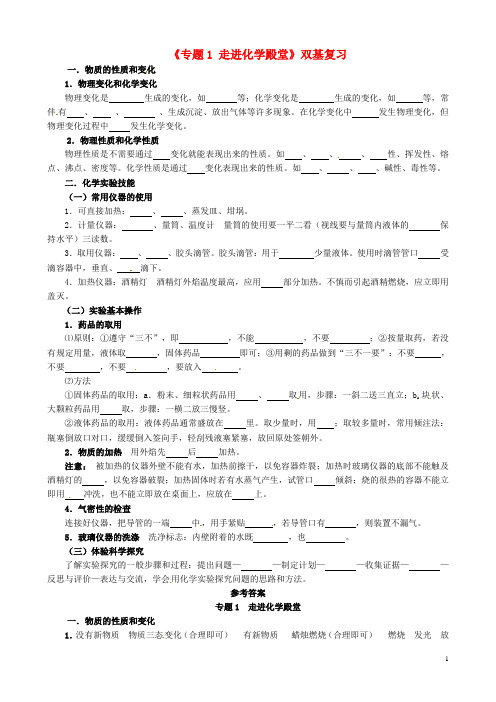 湖北省孝感市孝南区肖港初级中学九年级化学上册《专题