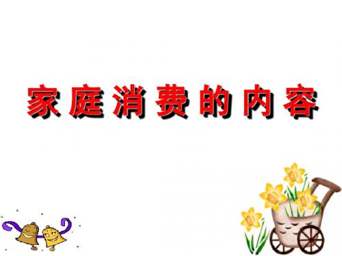 家庭消费内容