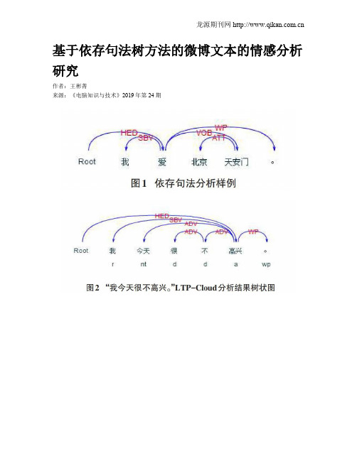 基于依存句法树方法的微博文本的情感分析研究