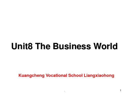 unit8The-Business-WorldPPT课件